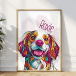 Vibrant Custom Pet Portrait