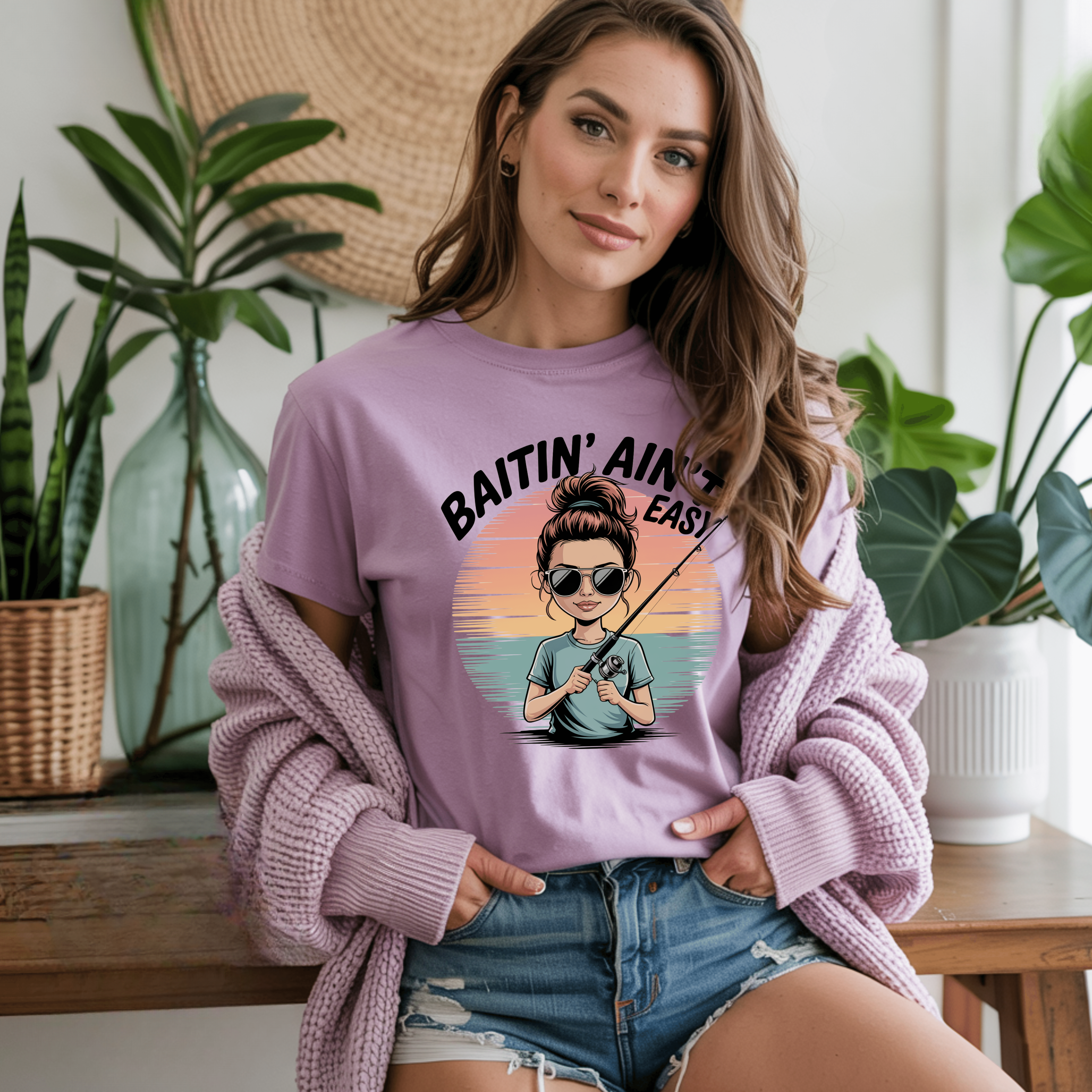 Purple Baiting Aint Easy shirt. 
